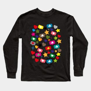 Funny gift flowers and heart for familly and home Long Sleeve T-Shirt